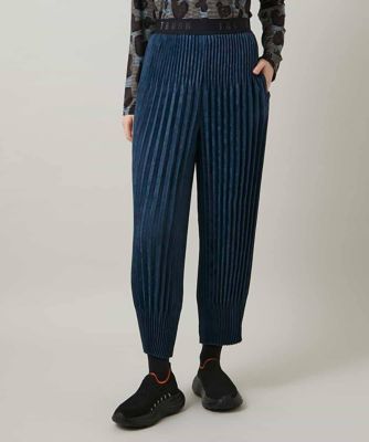 ＜TRUNK HIROKO KOSHINO (Women)＞エコスエードアコーディオンプリーツパンツ