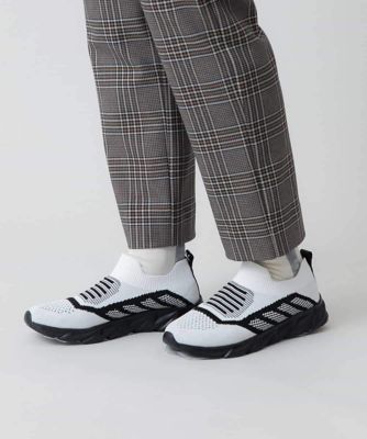 裏起毛チェック柄フルレングスパンツ　／洗える