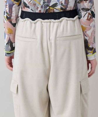 ロゴウエスト起毛ワイドパンツ ／洗える | TRUNK HIROKO KOSHINO