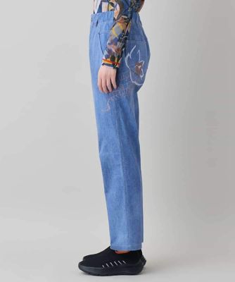 コラージュ＆メッセージプリントデニムパンツ | TRUNK HIROKO KOSHINO