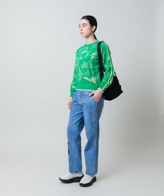 コラージュ＆メッセージプリントデニムパンツ | TRUNK HIROKO KOSHINO