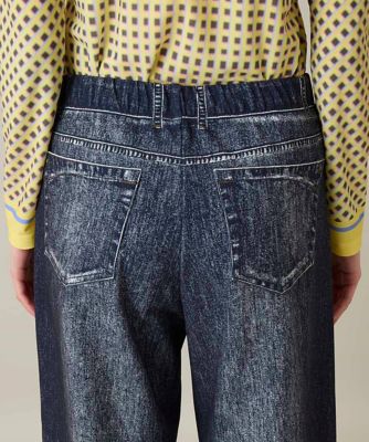ストレッチデニムワイドパンツ／日本製／洗える | TRUNK HIROKO