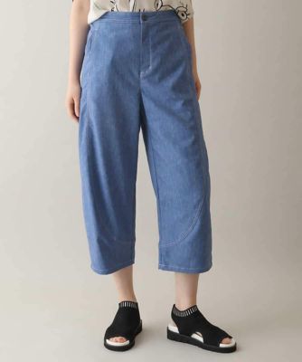 ＜TRUNK HIROKO KOSHINO (Women)＞リネン混デニムコクーンパンツ／洗える