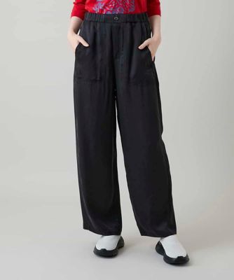 ＜TRUNK HIROKO KOSHINO (Women)＞サテンワイドパンツ