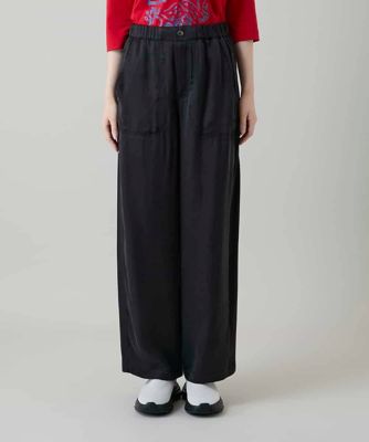 HIROKO KOSHINO ヒロココシノ 立体タック ワイドパンツ 38 サテンワイドパンツ | TRUNK HIROKO KOSHINO (Women)/トランク