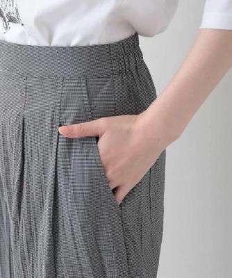 ギンガムチェックデザインパンツ／洗える | TRUNK HIROKO KOSHINO