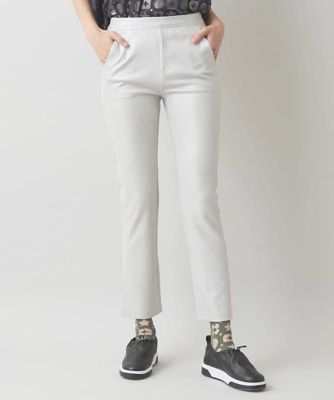 【SALE】TRUNK HIROKO KOSHINO (Women)/トランクヒロココシノ メタリックプリントストレッチパンツ/洗える ライトグレー91 パンツ・ズボン【三越伊勢丹/公式】