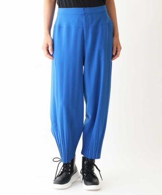 TRUNK HIROKO KOSHINO (Women)/トランクヒロココシノ 裾プリーツバレルシルエットパンツ/洗濯機で洗える