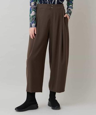 ＜TRUNK HIROKO KOSHINO (Women)＞タックドレープセミワイドパンツ／洗える