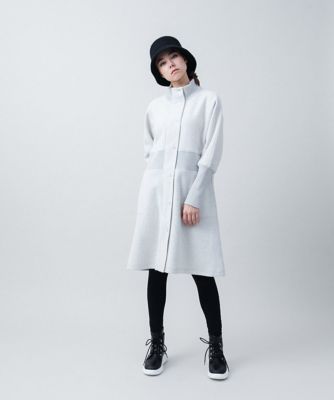 リブ切替ウール混ワンピースコート | TRUNK HIROKO KOSHINO (Women