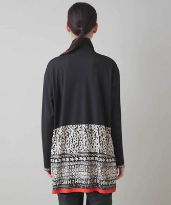 ロゴモチーフ幾何柄プリントチュニック／日本製／洗える | TRUNK