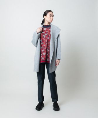 HIROKO KOSHINO ダークグレー チュニック M イラストプリントチュニック ／日本製／洗える | TRUNK HIROKO KOSHINO