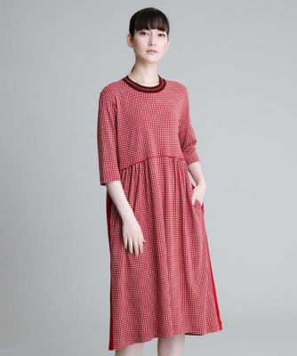 洗濯機で洗える 日本製 ドットパターンワンピース 三越伊勢丹オンラインストア 公式