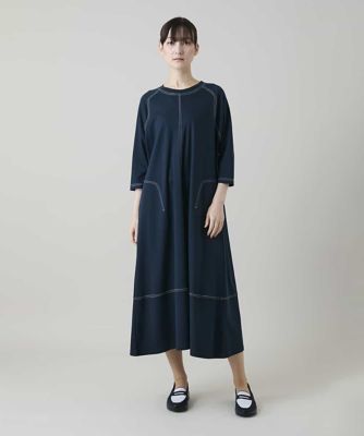＜TRUNK HIROKO KOSHINO (Women)＞コットンジャージーラグランワンピース／洗える