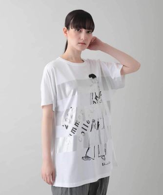 ＜TRUNK HIROKO KOSHINO (Women)＞デザイン画プリントチュニック／日本製／洗える