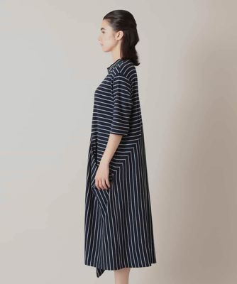ボーダーフレアワンピース／日本製／洗える | TRUNK HIROKO KOSHINO