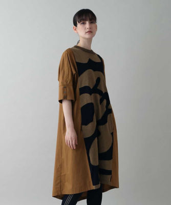 異素材ジョイントワンピース ／日本製／洗える | TRUNK HIROKO  