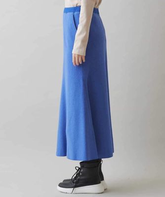 ウール混マーメイドマキシスカート