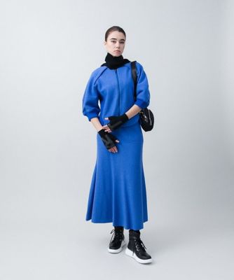 ウール混マーメイドマキシスカート
