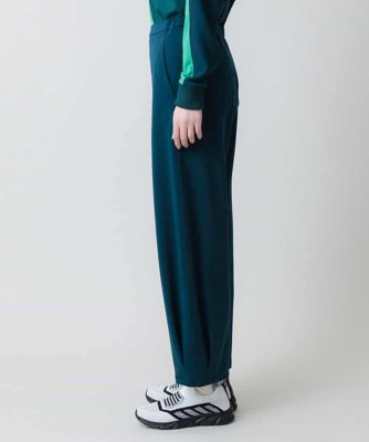 裾タックダンボールニットパンツ　／洗える