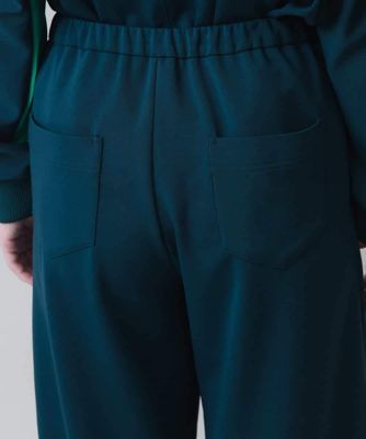 裾タックダンボールニットパンツ　／洗える