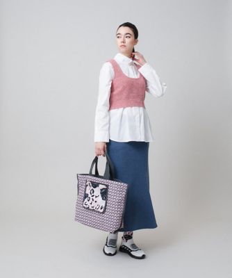 デニム風ダンボールニットスカート／洗える