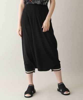 サルエル風パンツスカート　／日本製／洗える