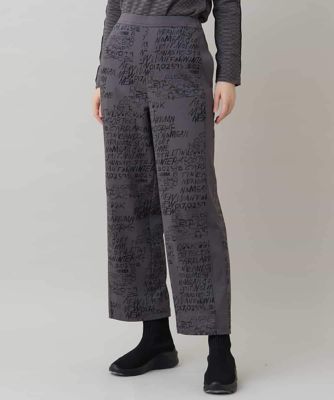 TRUNK HIROKO KOSHINO (Women)/トランクヒロココシノ ロゴデザインイージーパンツ/洗える 93ダークグレー パンツ・ズボン【三越伊勢丹/公式】