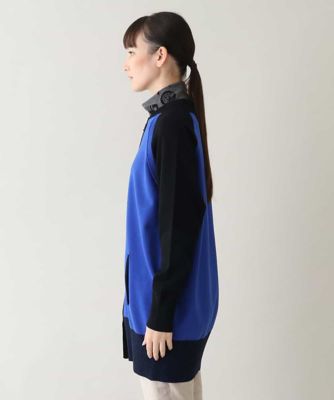 バイカラーリブアクセントニットコート／洗える | TRUNK HIROKO