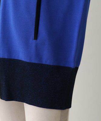 バイカラーリブアクセントニットコート／洗える | TRUNK HIROKO