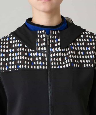 小付きドットブロッキングデザインパーカー／洗える | TRUNK HIROKO