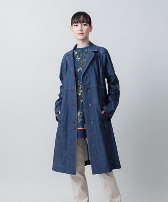 ＜TRUNK HIROKO KOSHINO (Women)＞３Ｄハイテンションデニムコート