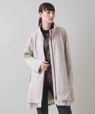 TRUNK HIROKO KOSHINO コート レイヤード風デザインタフタコート／洗える | TRUNK HIROKO