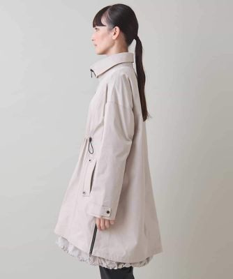 【新品】TRUNK HIROKO KOSHINO ボリュームフードタフタコート フリーモーションタフタパテッドコート | TRUNK HIROKO KOSHINO