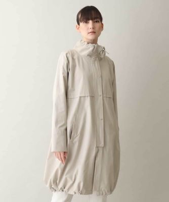 【新品】TRUNK HIROKO KOSHINO ボリュームフードタフタコート 異素材切替タフタコート | TRUNK HIROKO KOSHINO (Women
