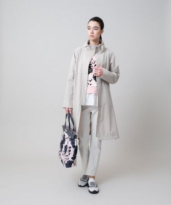 【新品】TRUNK HIROKO KOSHINO ボリュームフードタフタコート 異素材切替タフタコート | TRUNK HIROKO KOSHINO (Women
