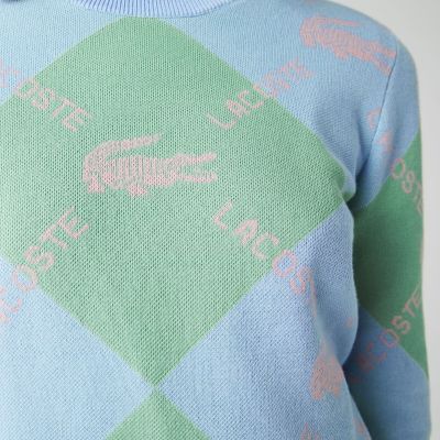 LACOSTE L！VEビッグチェックモノグラムニット