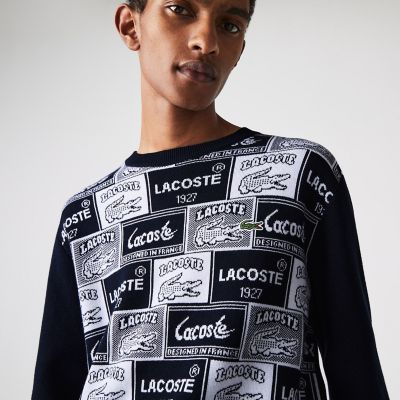 ラコステライブ フロントパネルジャカードニットセーター | LACOSTE 
