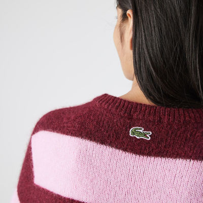 ＬＡＣＯＳＴＥ Ｌ！ＶＥ アルパカブレンドボーダーニットセーター