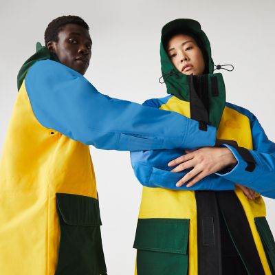 ＬＡＣＯＳＴＥ Ｌ！ＶＥ カラーブロッキングフィールドジャケット の