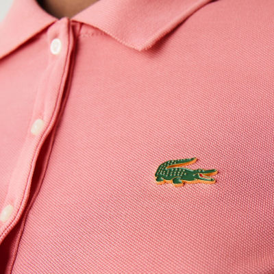 ＬＡＣＯＳＴＥ Ｌ！ＶＥ６つボタンメタルワニロゴバッジポロシャツ