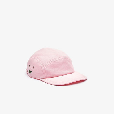【SALE】ラコステライブ 鹿の子地ジェットキャップ ライトピンク 帽子