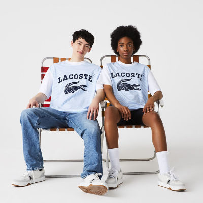 ＜LACOSTE＞ラコステライブ　スリーブ切り替えボーダーＴシャツ