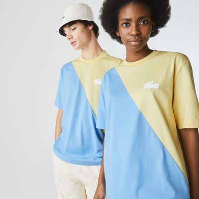 ＜LACOSTE＞ＬＡＣＯＳＴＥ　Ｌ！ＶＥ　バイカラールーズＴシャツ