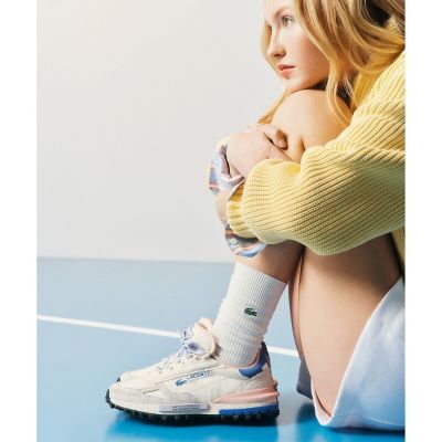 ＜LACOSTE＞レディース　ＥＬＩＴＥ　ＡＣＴＩＶＥ　１２６１　ＳＦＡ　／　パステルカラーリング　スパイクソール　エリートアクティブスニーカー