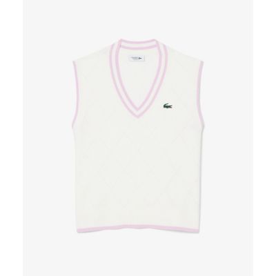 ＜LACOSTE＞ダイヤモチーフニットベスト
