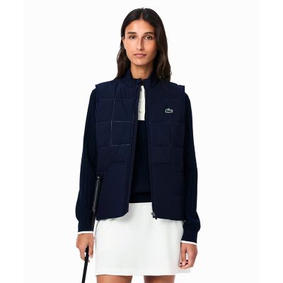 ＜LACOSTE＞撥水　ＵＶカット　ＵＰＦ５０　ステッチレス中綿キルティングベスト