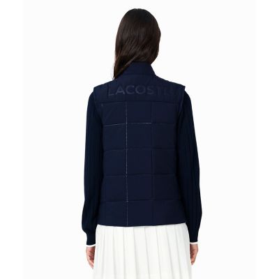 撥水 UVカット UPF50 ステッチレス中綿キルティングベスト