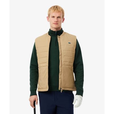 LACOSTE/ラコステ キルティング切り替え中綿ベスト ベージュ コート・ジャケット【三越伊勢丹/公式】