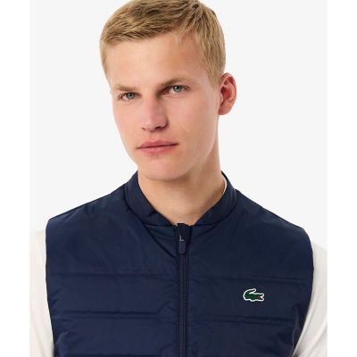LACOSTE キルティングダウンベスト 5014 青 キルティング切り替え中綿ベスト | LACOSTE/ラコステ | 三越